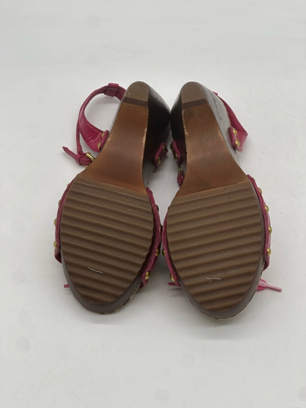 Coach Betsy Y2K Wooden Wedge Heels. Size 7 - Picture 7 of 8